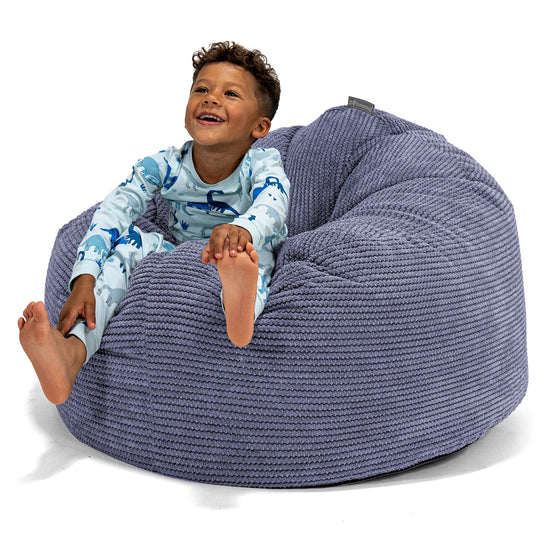 Pouf Géant Câlinou pour Enfants 3-8 ans - Pompon Violet 01