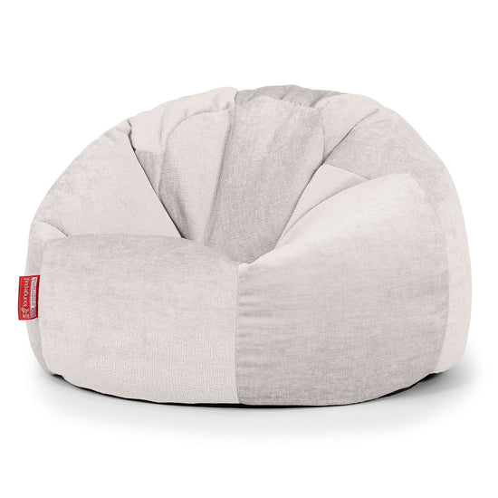 Pouf Poire Classique - Chenille Crème 01