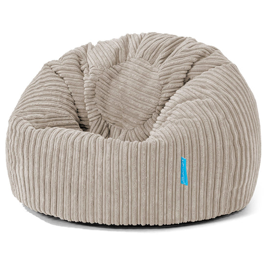 Pouf Poire Classique Enfant 1-5 ans - Côtelé Vison 01