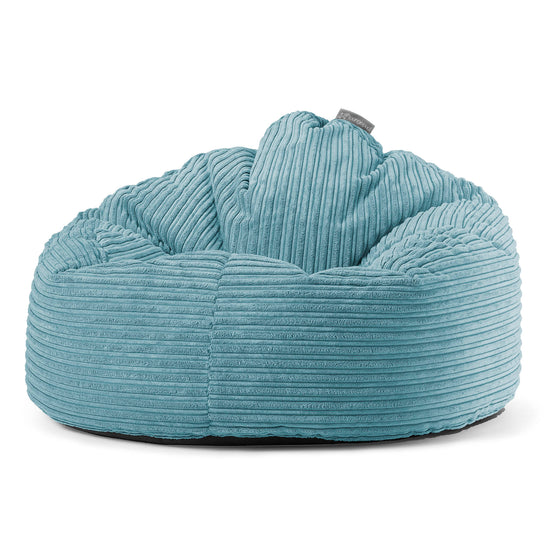Pouf Poire, Archi - Côtelé Mer Égéé 01
