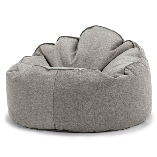Pouf Poire, Archi - Interalli Laine Argent 01