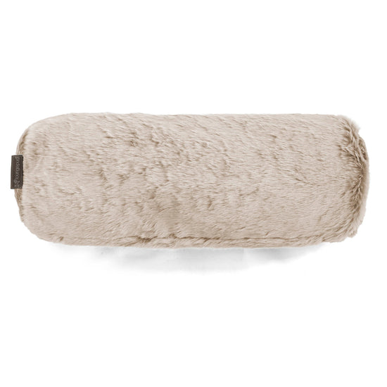 Traversin 20 x 55cm - Fausse Fourrure Lapin Brun Doré 02