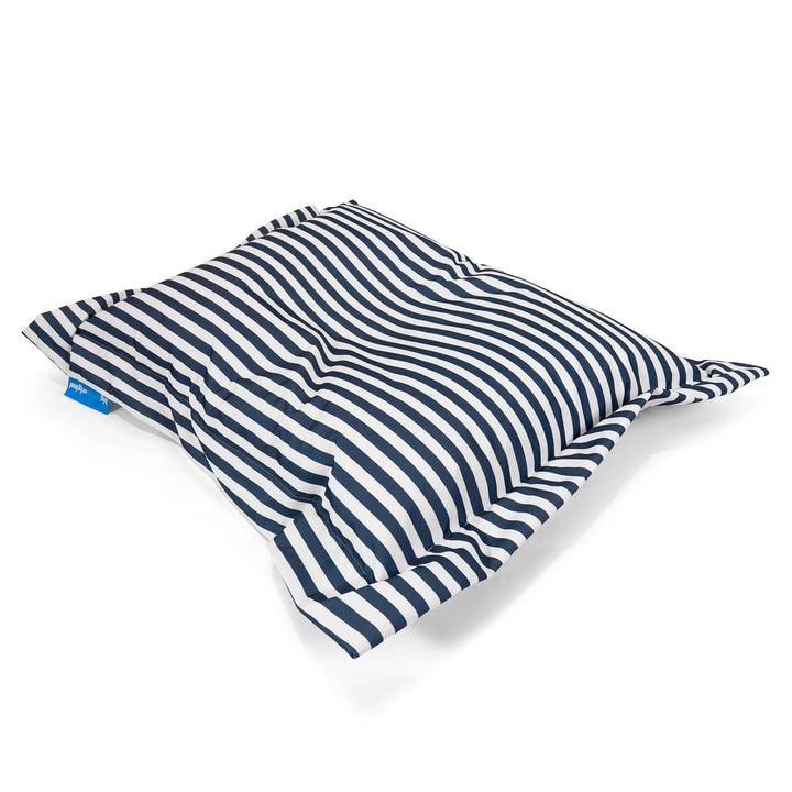 Pouf Géant XXL Original - Rayures Bleu Marine 02