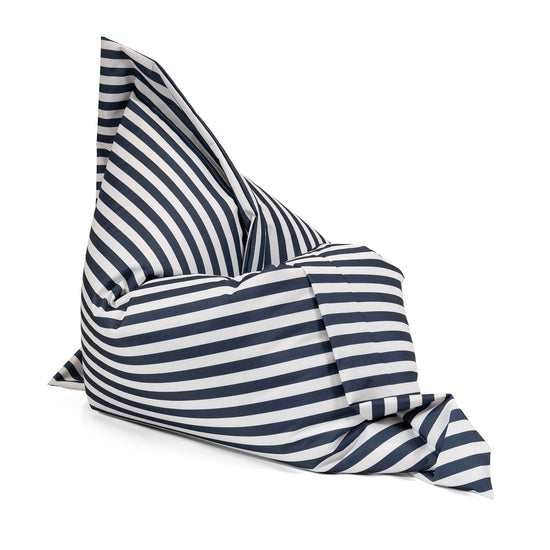 Pouf Géant XXL Original - Rayures Bleu Marine 04