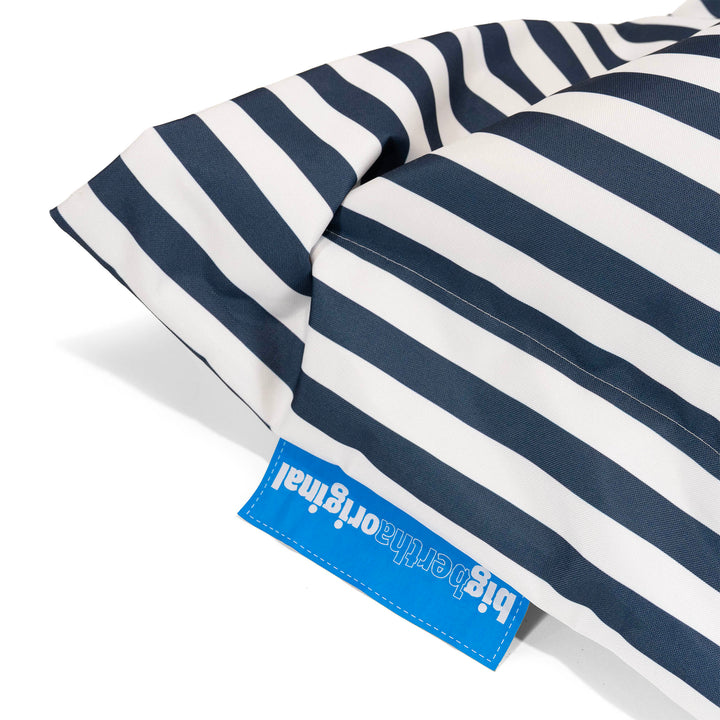 Pouf Géant XXL Original - Rayures Bleu Marine 05