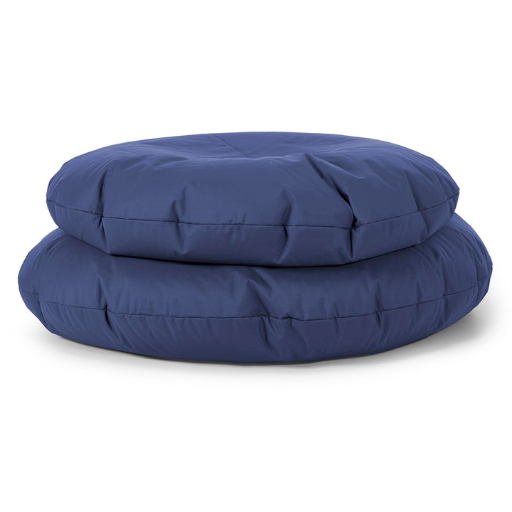 Flexforma Pouf Rond pour Enfant 2-14 ans - Entretien Facile Bleu Marine 03