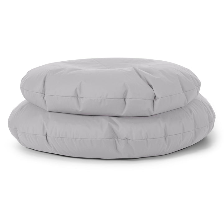 Flexforma Pouf Rond pour Enfant 2-14 ans - Entretien Facile Argent 03
