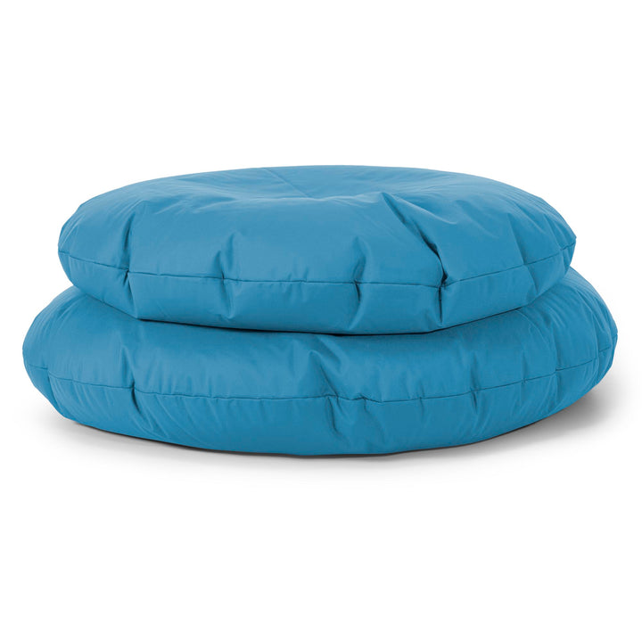 Flexforma Pouf Rond pour Enfant 2-14 ans - Entretien Facile Bleu Turquoise 03