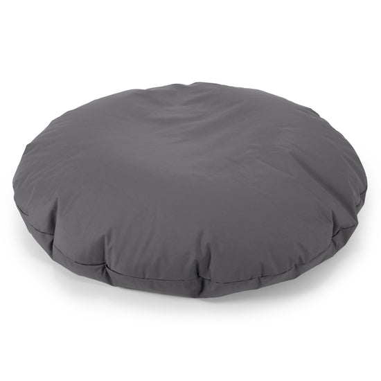 Flexforma Pouf Géant Rond pour Adulte - Entretien Facile Gris Foncé 01
