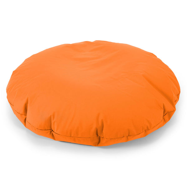 Flexforma Pouf Géant Rond pour Adulte - Entretien Facile Orange 01
