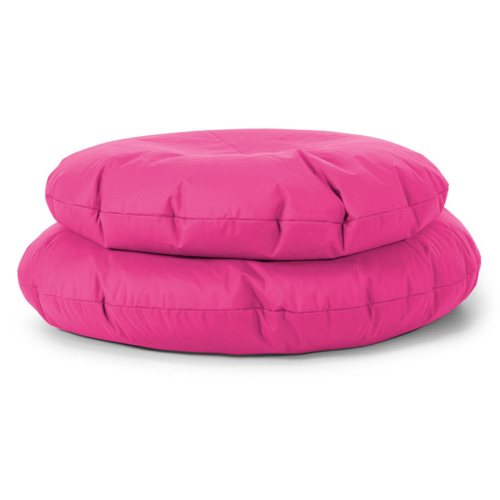 Flexforma Pouf Géant Rond pour Adulte - Entretien Facile Rose 03