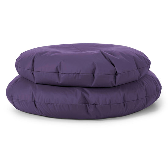 Flexforma Pouf Géant Rond pour Adulte - Entretien Facile Violet 03