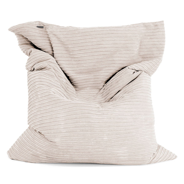 Pouf Géant XXL - Côtelé Ivoire 01