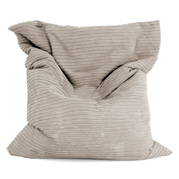 Pouf Géant XXL - Côtelé Vison 01