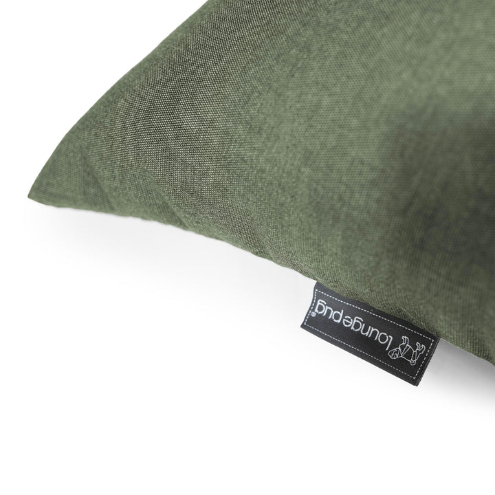 Gros Pouf Poire Extérieur - Sunbrella Olive 02