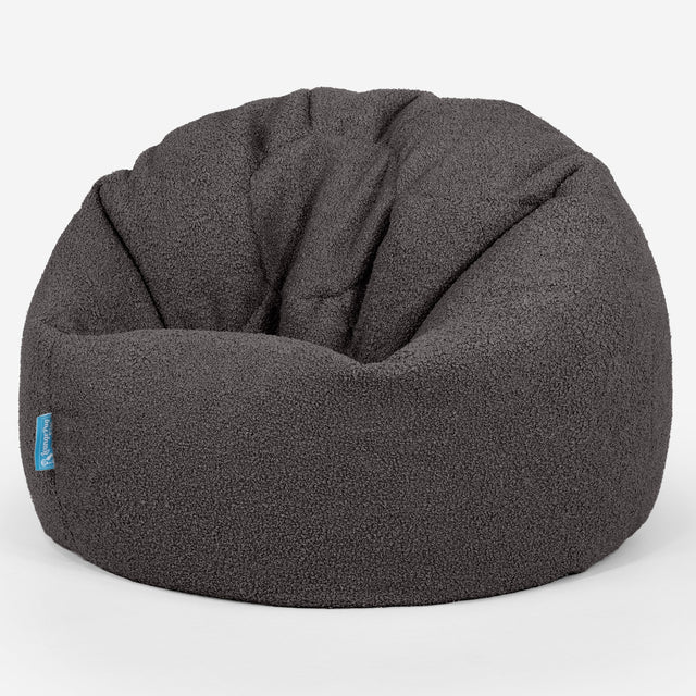 Pouf Poire Classique Enfant 1-5 ans Housse de Remplacement - Bouclé 01