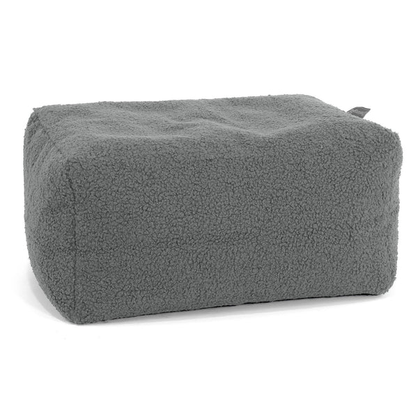 Petit Repose Pied - Bouclé Gris 01