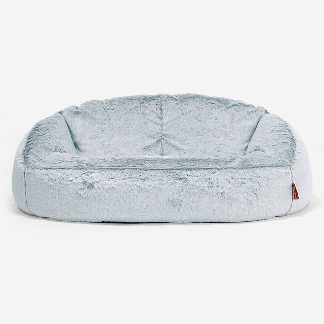Pouf Canapé Bubble Housse de Remplacement - Fausse Fourrure Lapin 01