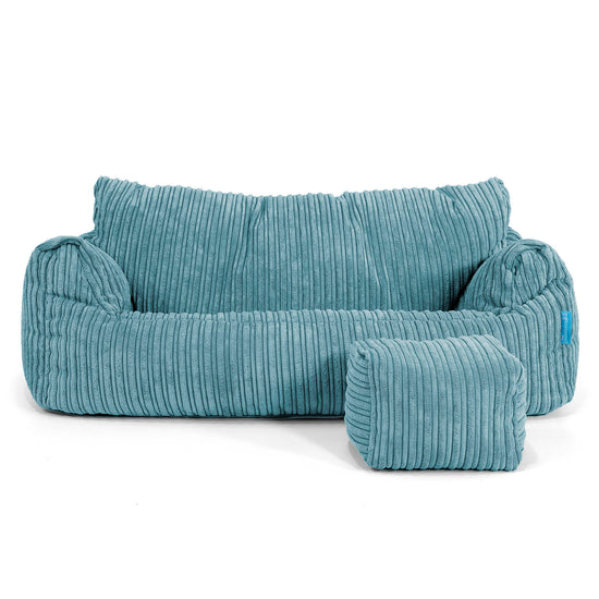 Joséphine Canapé Pouf pour Enfant 1-5 ans - Côtelé Mer Égée 02