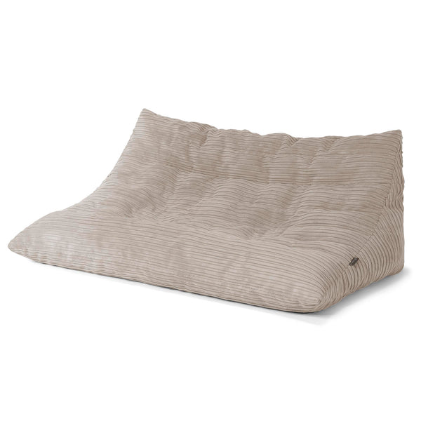 Canapé Pouf de Sol Noah - Côtelé Vison 01