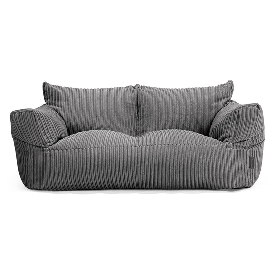 Joséphine Canapé Pouf - Côtelé Gris Ardoise 02