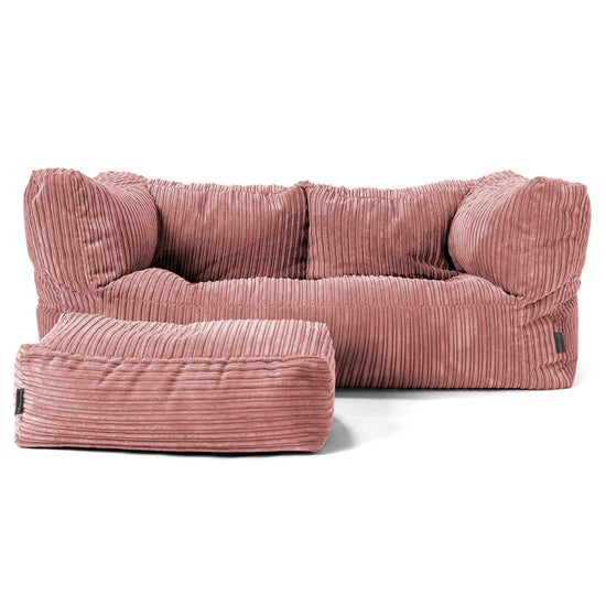 Canapé Pouf Albert 2 places - Pêche 02
