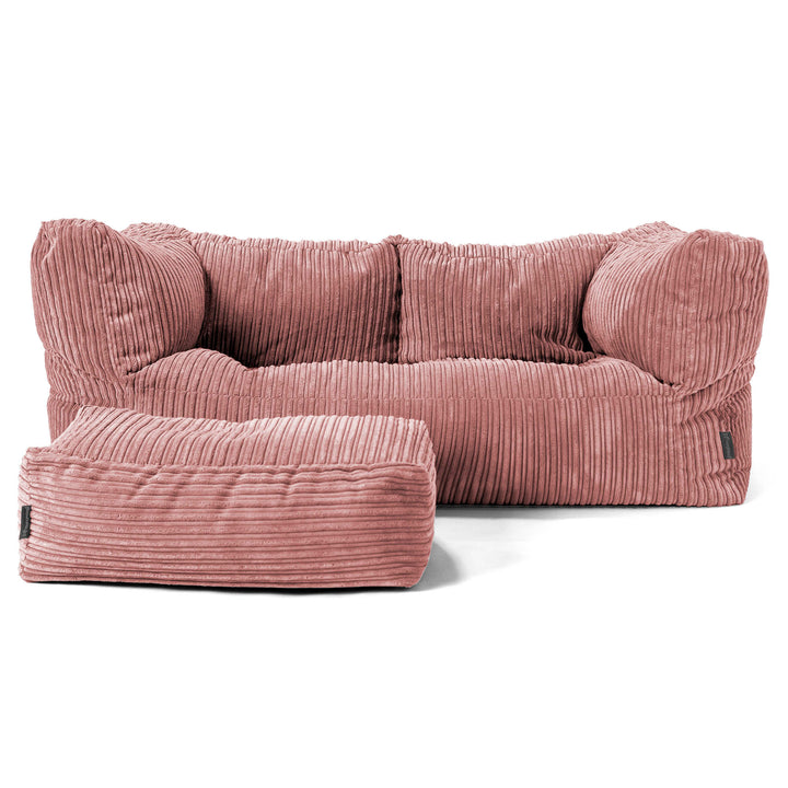 Canapé Pouf Albert 2 places - Pêche 02