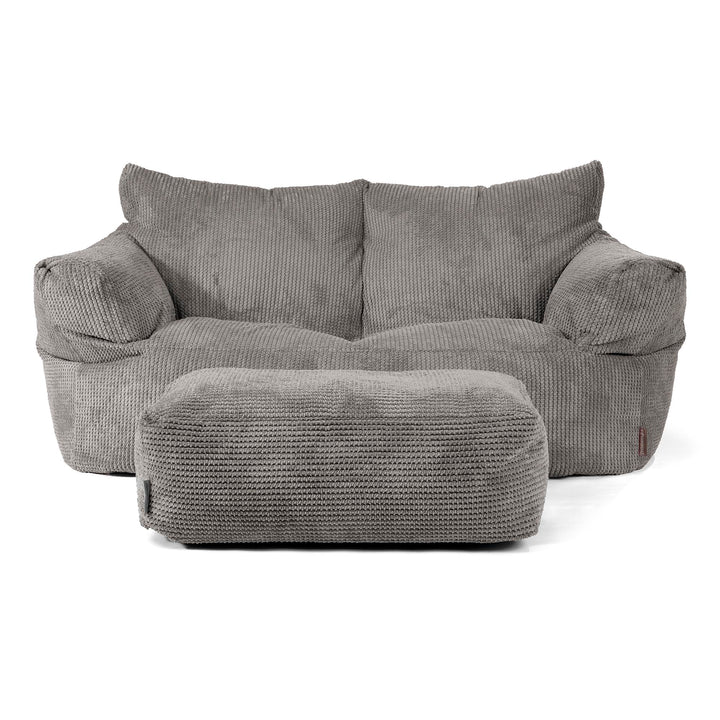 Joséphine Canapé Pouf - Pompon Anthracite 02