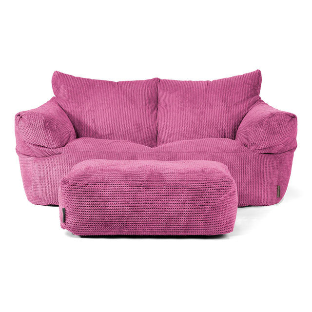 Joséphine Canapé Pouf - Pompon Rose 02
