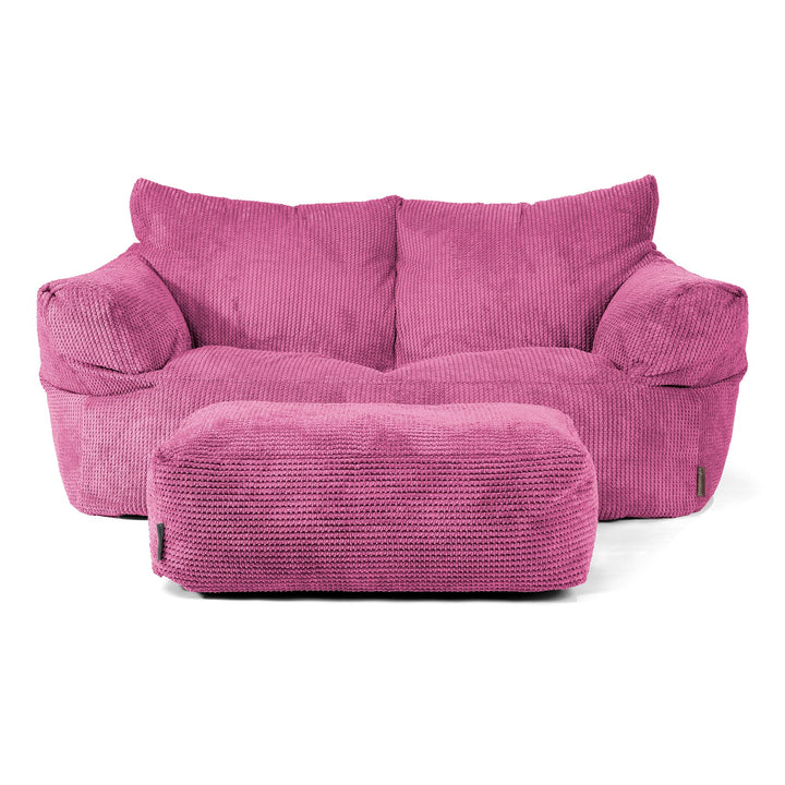 Joséphine Canapé Pouf - Pompon Rose 02
