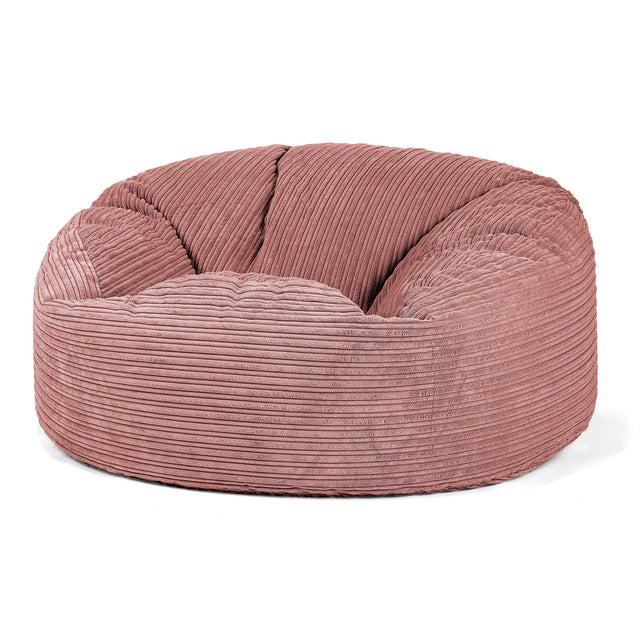 Canapé Pouf Géant Mammouth - Côtelé Pêche 01