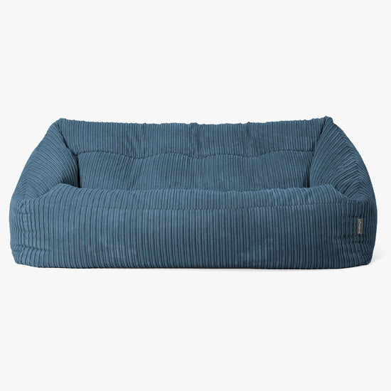 Canapé Pouf Maya - Côtelé Bleu Marine 01