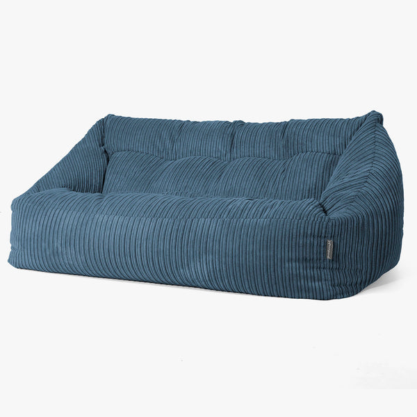 Canapé Pouf Maya - Côtelé Bleu Marine 01