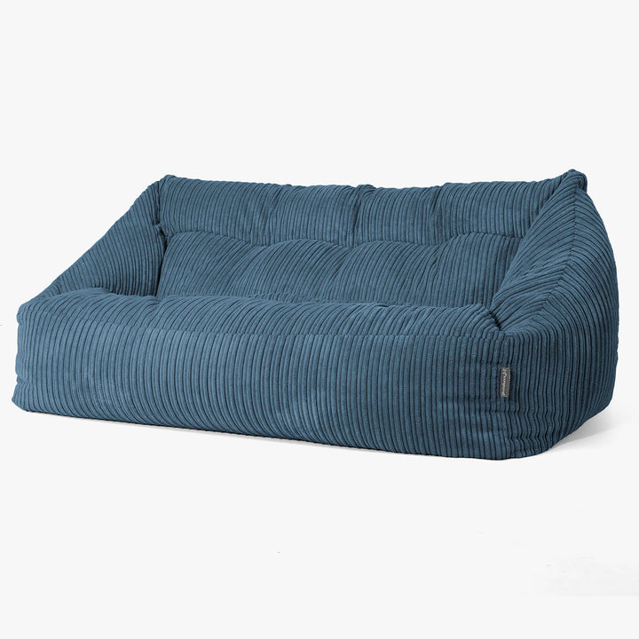 Canapé Pouf Maya - Côtelé Bleu Marine 03