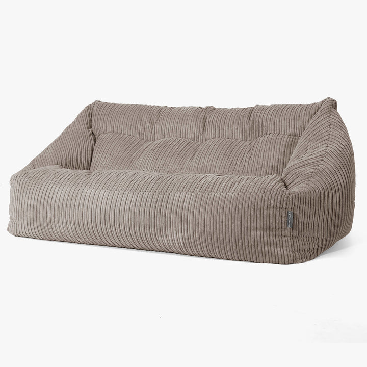 Canapé Pouf Maya - Côtelé Grège 03
