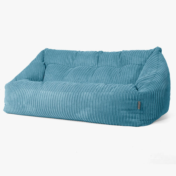 Canapé Pouf Maya - Côtelé Mer Égée 01