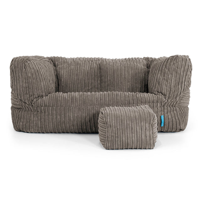 Canapé Enfant Albert 2-6 ans - Côtelé Anthracite 02
