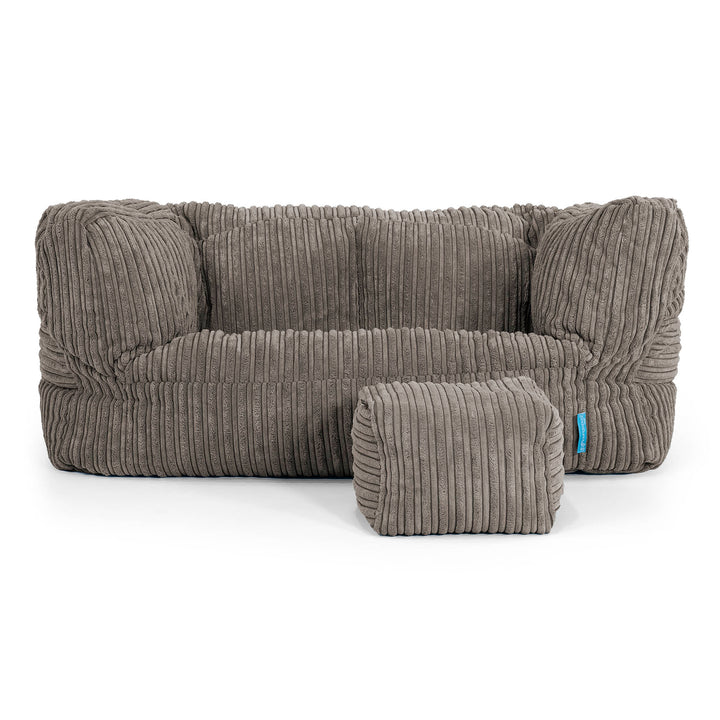 Canapé Enfant Albert 2-6 ans - Côtelé Anthracite 02