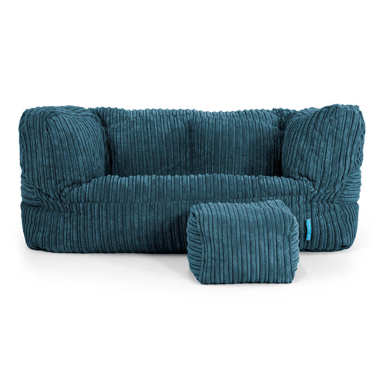 Canapé Enfant Albert 2-6 ans - Côtelé Bleu Marine 02
