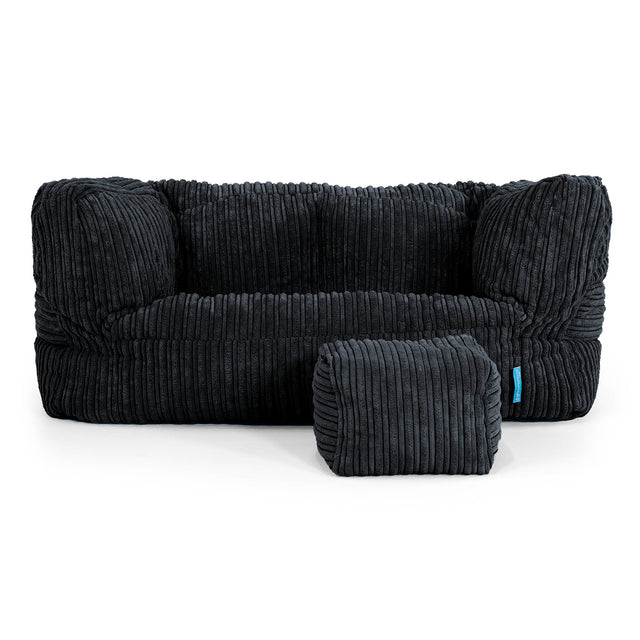Canapé Enfant Albert 2-6 ans - Côtelé Noir 02