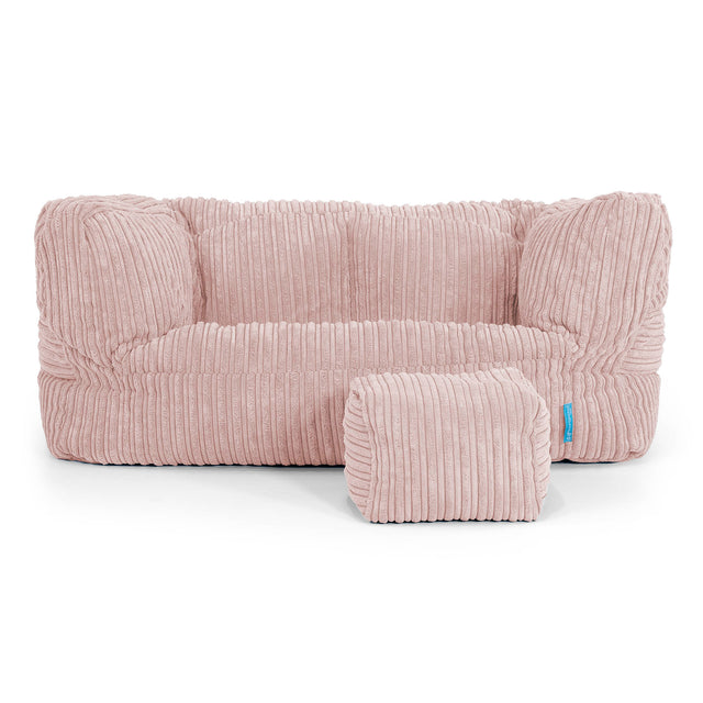 Canapé Enfant Albert 2-6 ans - Côtelé Rose 02