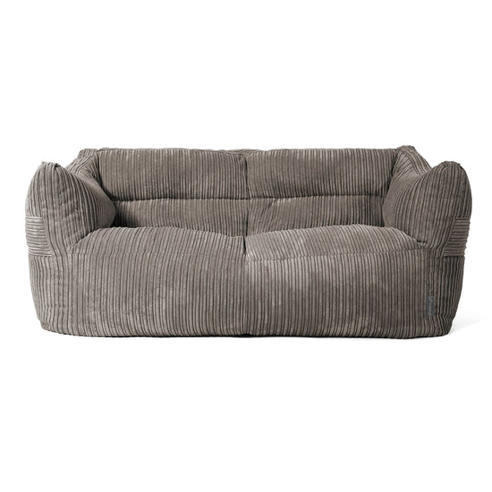 Canapé Pouf Victor - Côtelé Anthracite 01