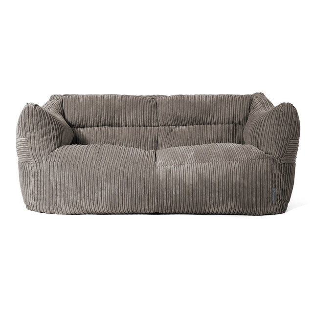 Canapé Pouf Victor - Côtelé Anthracite 01