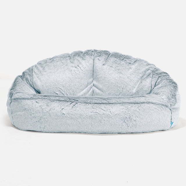 Pouf Canapé Bubble pour Enfants 2-6 ans Housse de Remplacement - Fausse Fourrure Lapin 01