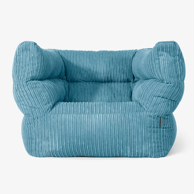Louis Pouf Fauteuil Design Housse de Remplacement - Côtelé 01