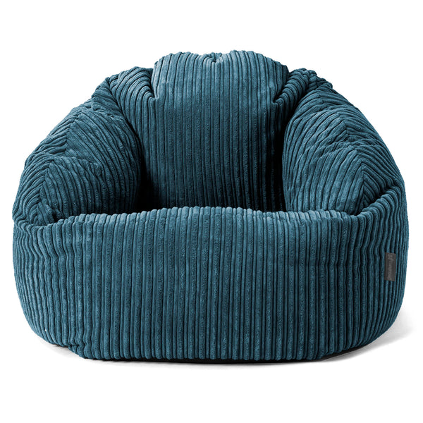 Pouf Chaise Bubble - Côtelé Bleu Marine 01