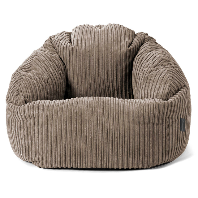 Pouf Chaise Bubble - Côtelé Grège 01