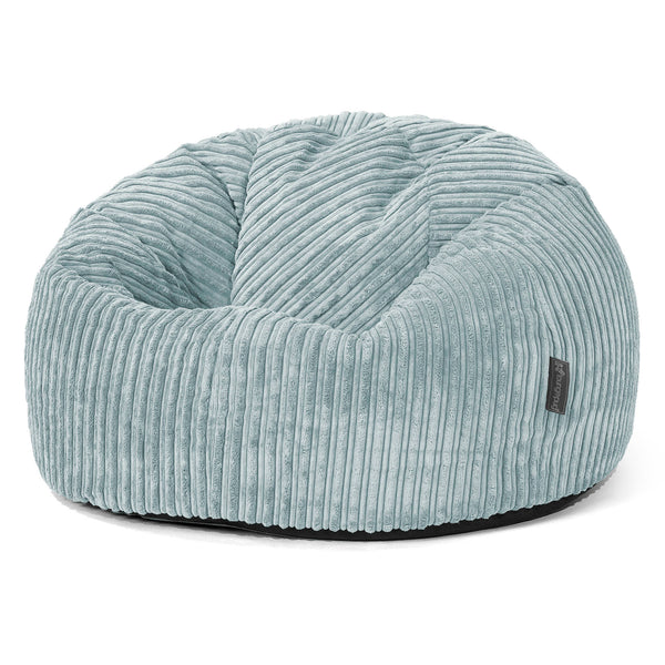 Pouf Poire Classique - Côtelé Vert Menthe 01