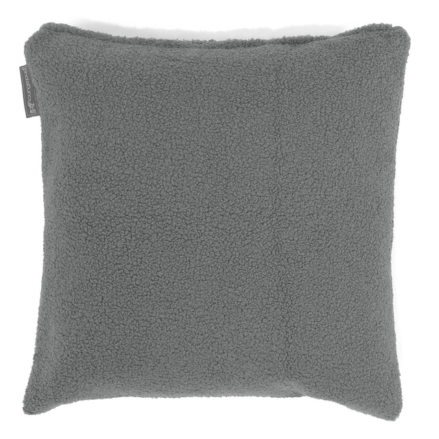 Housse de Coussin 47 x 47cm - Bouclé Gris 01