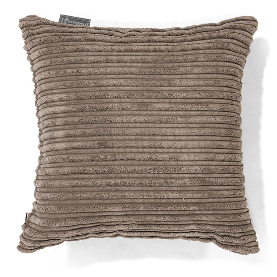 Housse de Coussin 47 x 47cm - Côtelé Grège 01